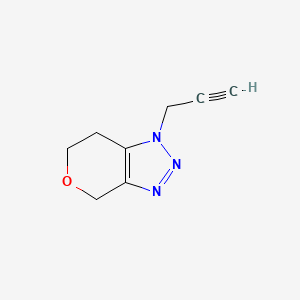 molecular formula C8H9N3O B1492372 1-(prop-2-yn-1-yl)-1H,4H,6H,7H-pyrano[3,4-d][1,2,3]triazole CAS No. 2098032-52-9