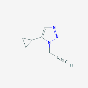 molecular formula C8H9N3 B1492373 5-cyclopropyl-1-(prop-2-yn-1-yl)-1H-1,2,3-triazole CAS No. 2098078-52-3
