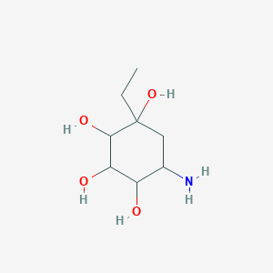 molecular formula C8H17NO4 B1492375 (+)-Valienamine Hydrochloride CAS No. 38231-88-8