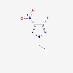 molecular formula C6H8IN3O2 B14923764 3-Iodo-4-nitro-1-propyl-1H-pyrazole 