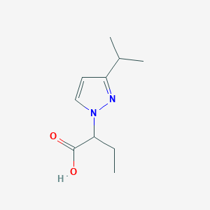 molecular formula C10H16N2O2 B14924054 2-[3-(propan-2-yl)-1H-pyrazol-1-yl]butanoic acid 