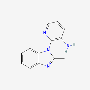 molecular formula C13H12N4 B14924091 2-(2-methyl-1H-1,3-benzodiazol-1-yl)pyridin-3-amine 