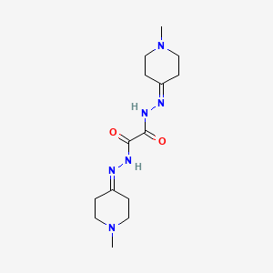 molecular formula C14H24N6O2 B14924354 N'~1~,N'~2~-bis(1-methylpiperidin-4-ylidene)ethanedihydrazide 
