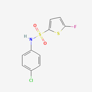 molecular formula C10H7ClFNO2S2 B14924362 N-(4-Chlorophenyl)-5-fluorothiophene-2-sulfonamide 