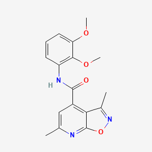 molecular formula C17H17N3O4 B14924363 N-(2,3-dimethoxyphenyl)-3,6-dimethyl[1,2]oxazolo[5,4-b]pyridine-4-carboxamide 