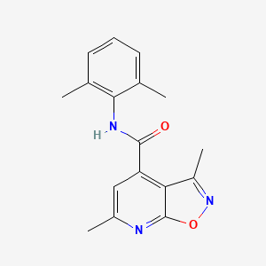 molecular formula C17H17N3O2 B14924520 N-(2,6-dimethylphenyl)-3,6-dimethyl[1,2]oxazolo[5,4-b]pyridine-4-carboxamide 