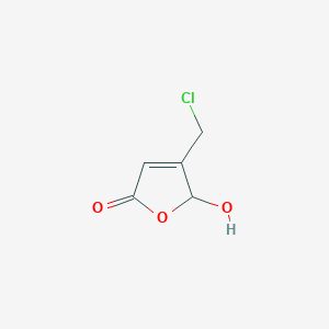 B149247 4-(Chloromethyl)-5-hydroxy-2(5H)-furanone CAS No. 125974-06-3