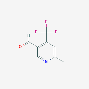 molecular formula C8H6F3NO B1492470 6-Methyl-4-trifluoromethyl-pyridine-3-carbaldehyde CAS No. 1289103-14-5