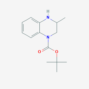 molecular formula C14H20N2O2 B1492504 Tert-butyl 3-methyl-1,2,3,4-tetrahydroquinoxaline-1-carboxylate CAS No. 1375188-73-0