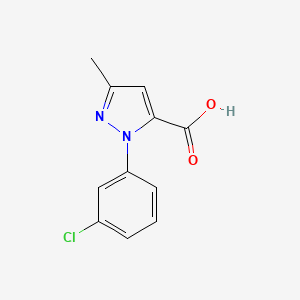molecular formula C11H9ClN2O2 B1492523 1-(3-Chlorophenyl)-3-methyl-1H-pyrazole-5-carboxylic acid CAS No. 1020240-39-4