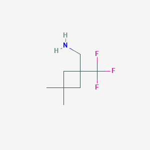 molecular formula C8H14F3N B1492525 (3,3-Dimethyl-1-(trifluoromethyl)cyclobutyl)methanamine CAS No. 2092723-28-7
