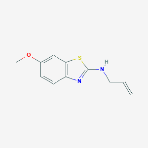 molecular formula C11H12N2OS B149253 6-methoxy-N-prop-2-enyl-1,3-benzothiazol-2-amine CAS No. 126322-30-3