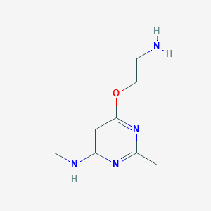 molecular formula C8H14N4O B1492550 6-(2-aminoethoxy)-N,2-dimethylpyrimidin-4-amine CAS No. 2098085-61-9