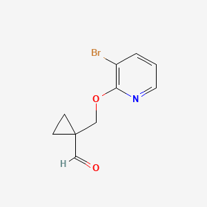 1-(((3-Bromopyridin-2-yl)oxy)methyl)cyclopropane-1-carbaldehyde