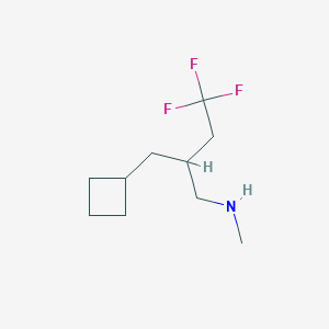 2-(cyclobutylmethyl)-4,4,4-trifluoro-N-methylbutan-1-amine