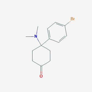 molecular formula C14H18BrNO B149257 4-(4-Bromophenyl)-4-dimethylaminocyclohexanone CAS No. 65619-52-5