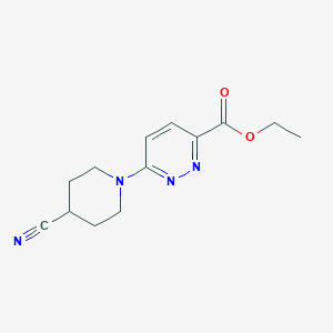 Ethyl 6-(4-cyanopiperidin-1-yl)pyridazine-3-carboxylate