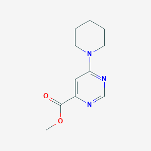 molecular formula C11H15N3O2 B1492576 Methyl 6-(piperidin-1-yl)pyrimidine-4-carboxylate CAS No. 2098098-37-2