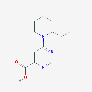 6-(2-Ethylpiperidin-1-yl)pyrimidine-4-carboxylic acid