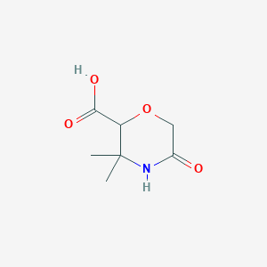 3,3-Dimethyl-5-oxomorpholine-2-carboxylic acid