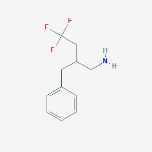 molecular formula C11H14F3N B1492584 2-Benzyl-4,4,4-trifluorobutan-1-amine CAS No. 2027732-99-4