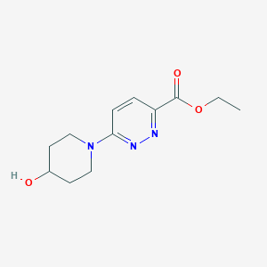 Ethyl 6-(4-hydroxypiperidin-1-yl)pyridazine-3-carboxylate