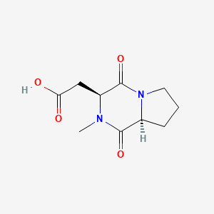 2-((3S,8aS)-2-methyl-1,4-dioxooctahydropyrrolo[1,2-a]pyrazin-3-yl)acetic acid