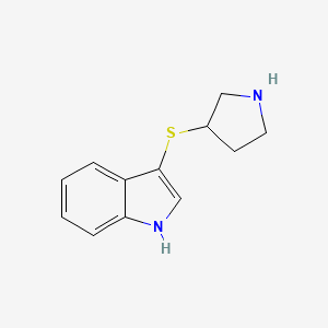 3-(pyrrolidin-3-ylthio)-1H-indole