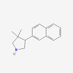 3,3-Dimethyl-4-(naphthalen-2-yl)pyrrolidine