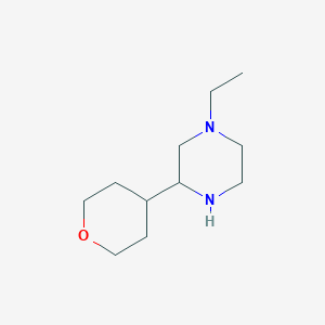 1-ethyl-3-(tetrahydro-2H-pyran-4-yl)piperazine