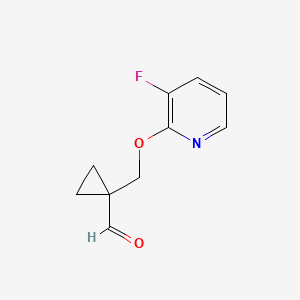 1-(((3-Fluoropyridin-2-yl)oxy)methyl)cyclopropane-1-carbaldehyde