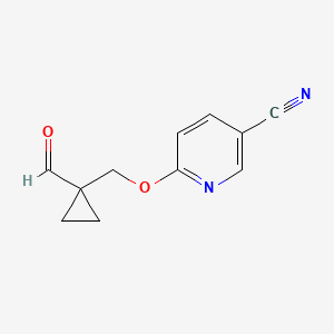6-((1-Formylcyclopropyl)methoxy)nicotinonitrile