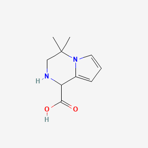4,4-Dimethyl-1,2,3,4-tetrahydropyrrolo[1,2-a]pyrazine-1-carboxylic acid