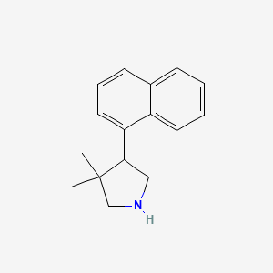 3,3-Dimethyl-4-(naphthalen-1-yl)pyrrolidine