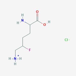 molecular formula C6H14ClFN2O2 B014926 2,6-Diamino-5-fluorohexanoic acid hydrochloride CAS No. 118101-18-1