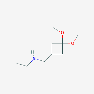 N-((3,3-dimethoxycyclobutyl)methyl)ethanamine