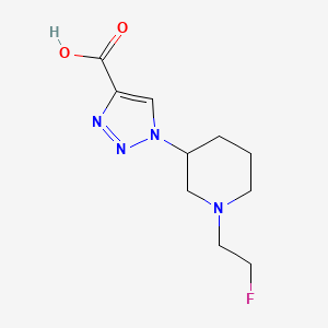 1-(1-(2-fluoroethyl)piperidin-3-yl)-1H-1,2,3-triazole-4-carboxylic acid