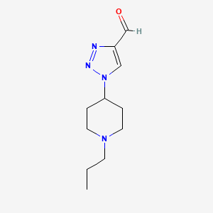 1-(1-propylpiperidin-4-yl)-1H-1,2,3-triazole-4-carbaldehyde