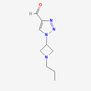 molecular formula C9H14N4O B1492617 1-(1-propylazetidin-3-yl)-1H-1,2,3-triazole-4-carbaldehyde CAS No. 2098016-86-3