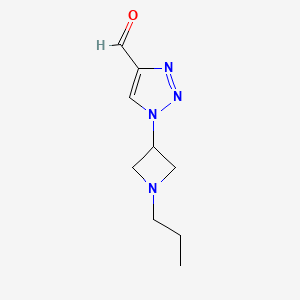 1-(1-propylazetidin-3-yl)-1H-1,2,3-triazole-4-carbaldehyde