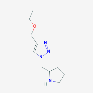 4-(ethoxymethyl)-1-(pyrrolidin-2-ylmethyl)-1H-1,2,3-triazole
