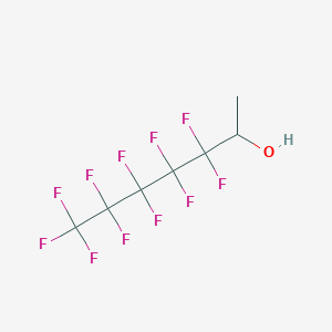molecular formula C7H5F11O B149262 3,3,4,4,5,5,6,6,7,7,7-十一氟庚醇-2-醇 CAS No. 914637-05-1