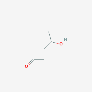 3-(1-Hydroxyethyl)cyclobutan-1-one