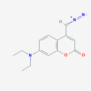 B149263 4-(Diazomethyl)-7-(diethylamino)coumarin CAS No. 88861-43-2