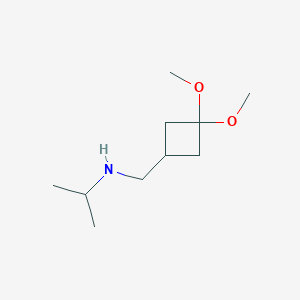 N-((3,3-dimethoxycyclobutyl)methyl)propan-2-amine