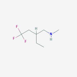 2-ethyl-4,4,4-trifluoro-N-methylbutan-1-amine