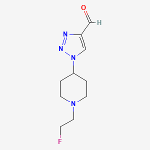 1-(1-(2-fluoroethyl)piperidin-4-yl)-1H-1,2,3-triazole-4-carbaldehyde