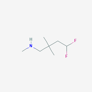 4,4-difluoro-N,2,2-trimethylbutan-1-amine