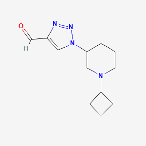 molecular formula C12H18N4O B1492649 1-(1-cyclobutylpiperidin-3-yl)-1H-1,2,3-triazole-4-carbaldehyde CAS No. 2097964-46-8