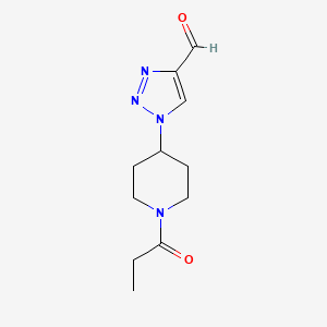 molecular formula C11H16N4O2 B1492652 1-(1-propionylpiperidin-4-yl)-1H-1,2,3-triazole-4-carbaldehyde CAS No. 2098075-76-2